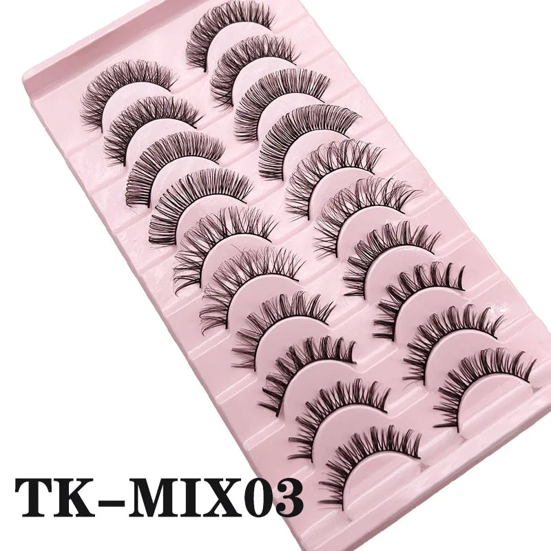 Russian Strip Lashes Makeup Lashes 25mm 3D Mink Volume Fluffy Natural False Eyelashes Thick Dramatic Mink Eyelashes Wholesale