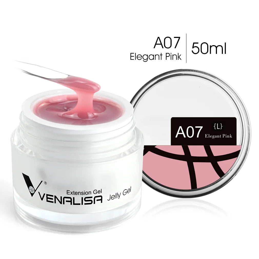 50ml VENALISA Builder UV Contruction Gel Jelly Gel Nude Skin Collection Nail Form Keep Nail C Arc Soak Off UV LED Camouflage Gel