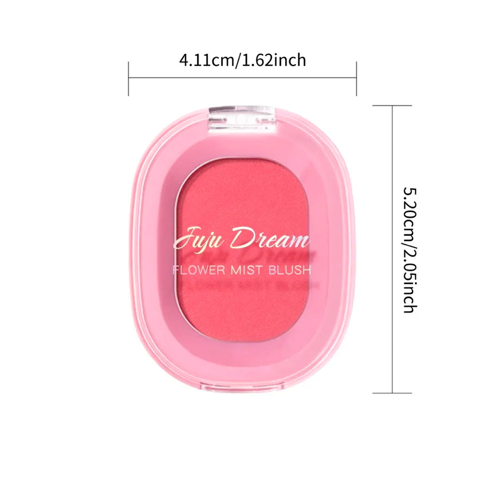 Monochrome flower mist blush powder fine matte brightens rouge natural nude powder pink trimming blush