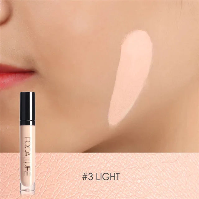 Wholesale FOCALLURE 7 Colors Face Concealer Waterproof Full Coverage Moisturizing Smooth Liquid Foundation Makeup Cosmetics