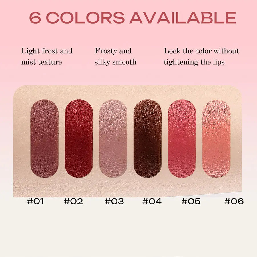 LIONDANCE Velvet Matte Lipstick Nude Soft Dark Color High Pigmented Long-Lasting Waterproof Lip Balm for Women Gift for Girls