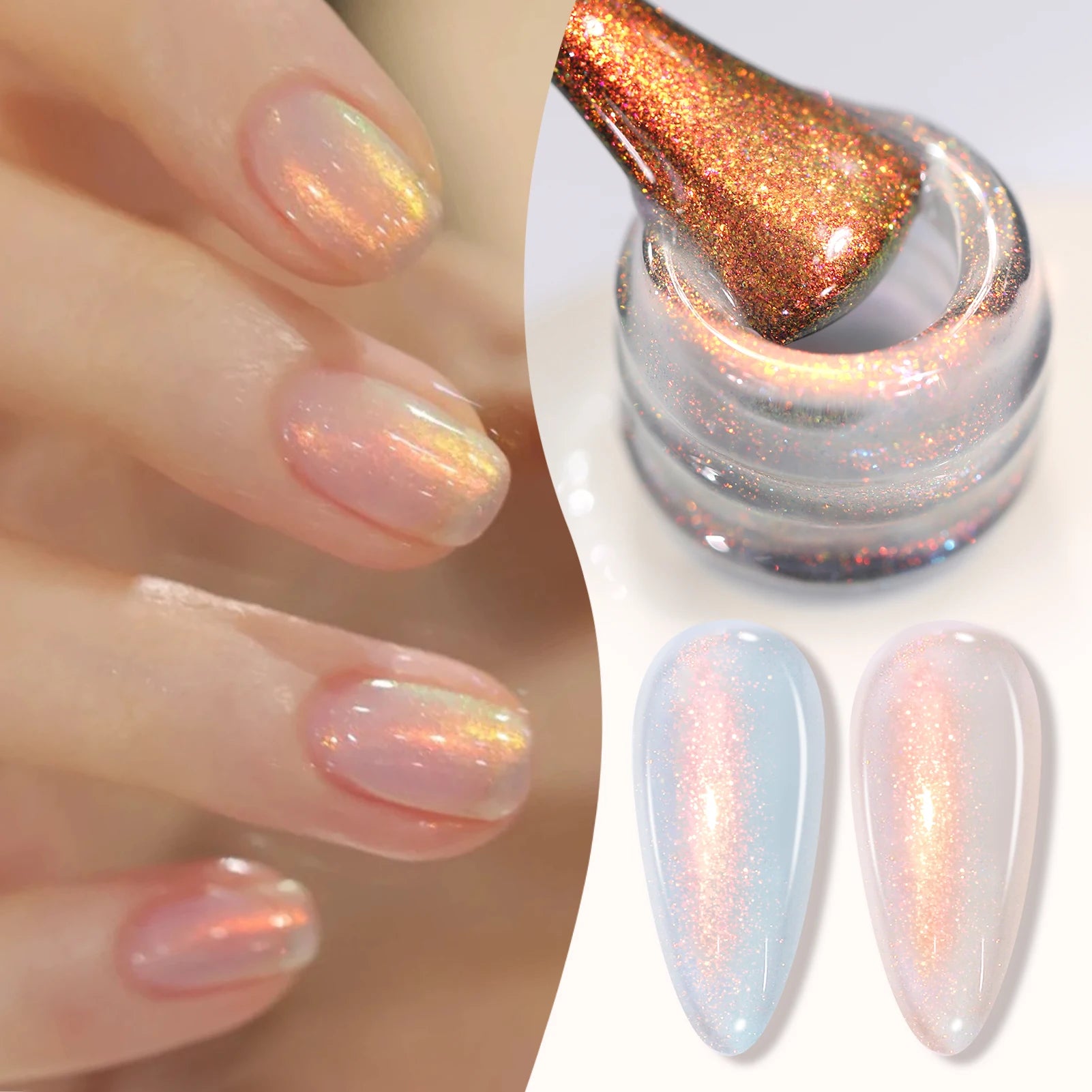 BORN PRETTY Milky Jelly Rubber Base Gel for Gel Nail Polish 15ml Russian Self-leveling Nude Color Soak Off Semi Permanent UV Gel