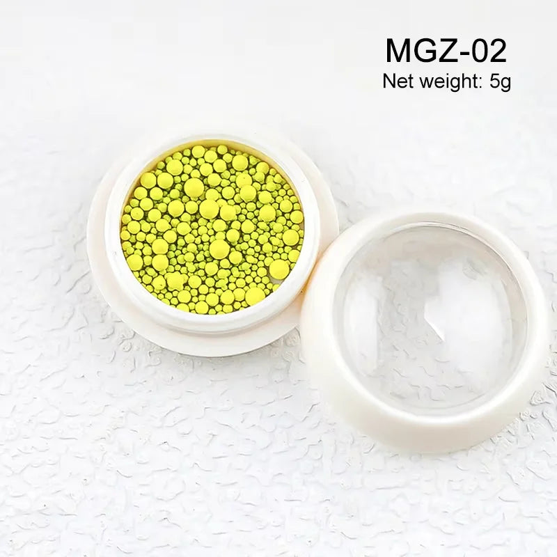 White Acrylic Flower Nail Art Decorations Mixed Size Rhinestones Red Blue Gem Manicure Tools Accessories DIY Nails Design 5g
