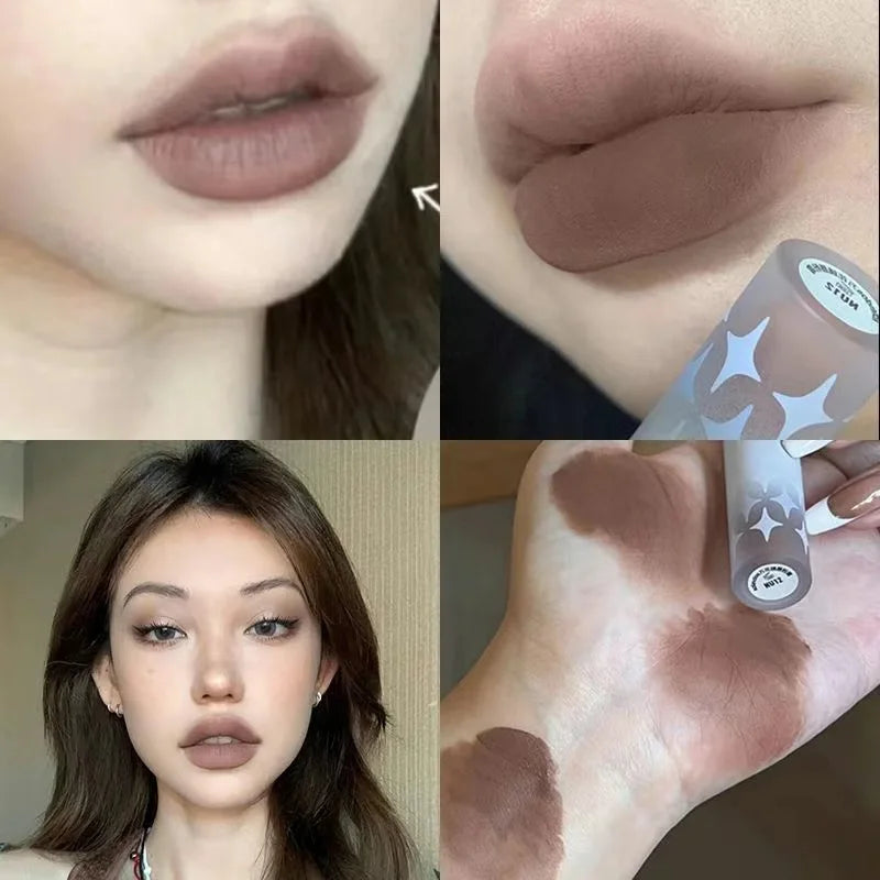Kaleidos Velvet Matte Lip Stick Lip Cream Matte Finish Nude Colours Lip Tint Waterproof Lipgloss Long Lasting Vegan Makeup