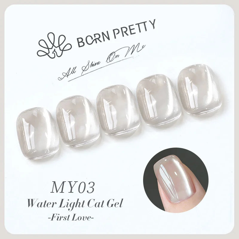 BORN PRETTY 10ml Fruit Purple Grape Cat Magnetic Gel Nail Polish 2025 New Whitening Guava Glass Beads Varnish Nail Supplies