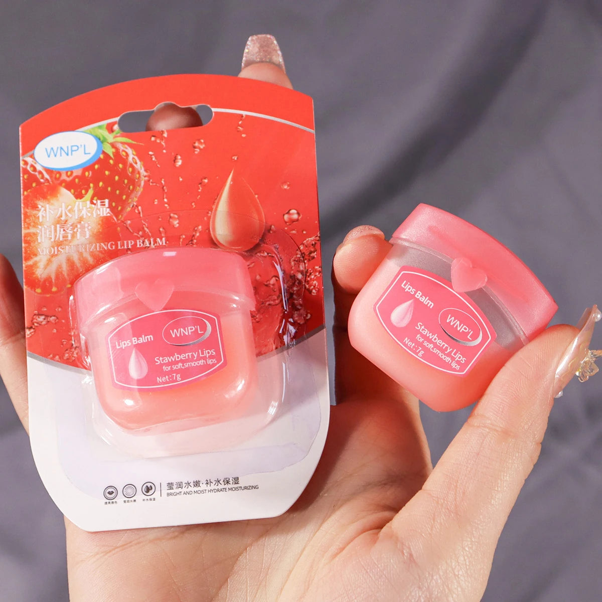 Moisturizing Vaseline Lip Balm, Hydrating Lip Mask for Dry Cracked Lips, Long-Lasting, Skin-Friendly, Unisex, Certified