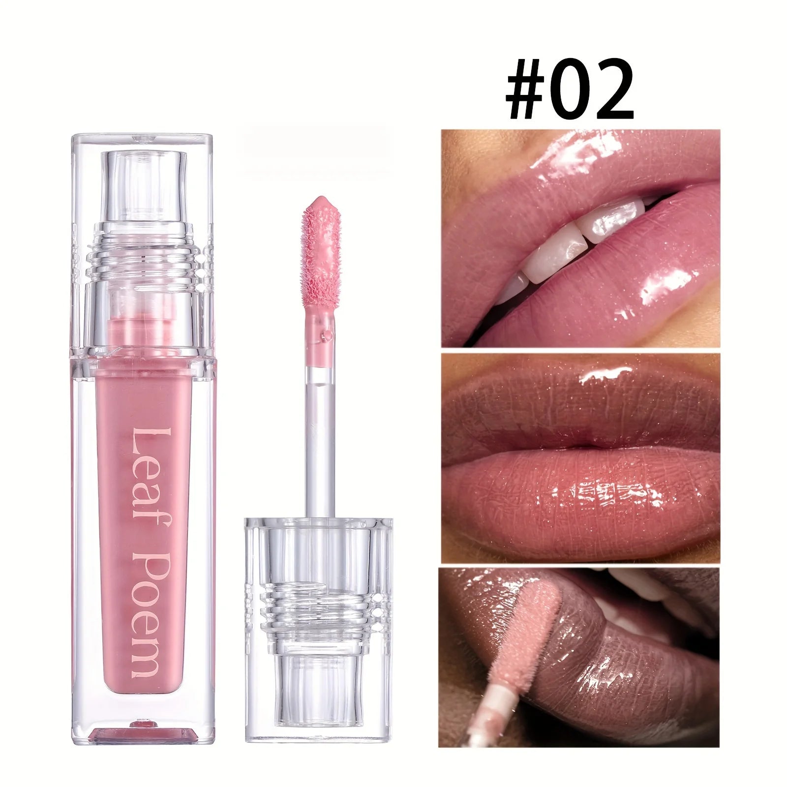 Hydrating Crystal Lip Oil - Plumping & Moisturizing Gloss Tinted