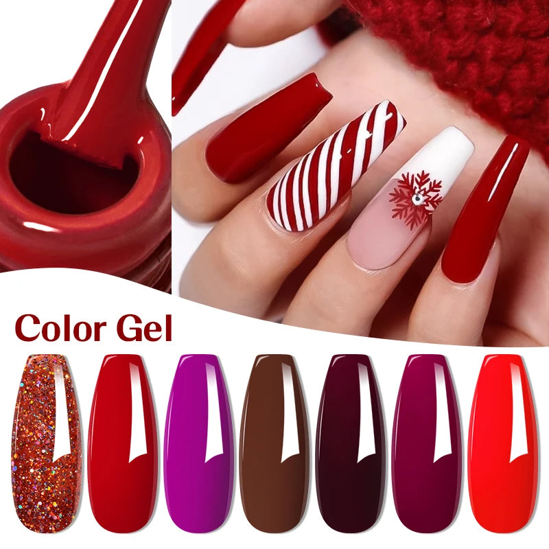 12pc All-season Nail Gel Polish Set Multicolor TPO HEMA Free Long-Lasting UV LED Nail Supplies for Women Daily & Party Wearing