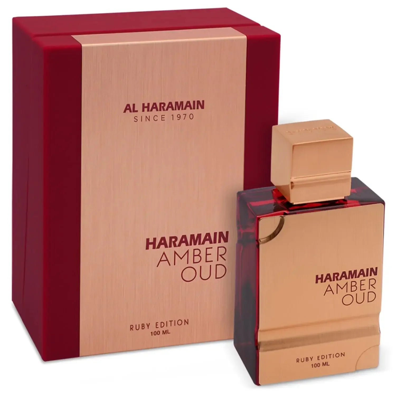 Al Haramain Amber Oud Ruby Eau De Parfum (EDP) 100ML Unisex, Rose & Oud Fragrance, Long Lasting Luxury Spray