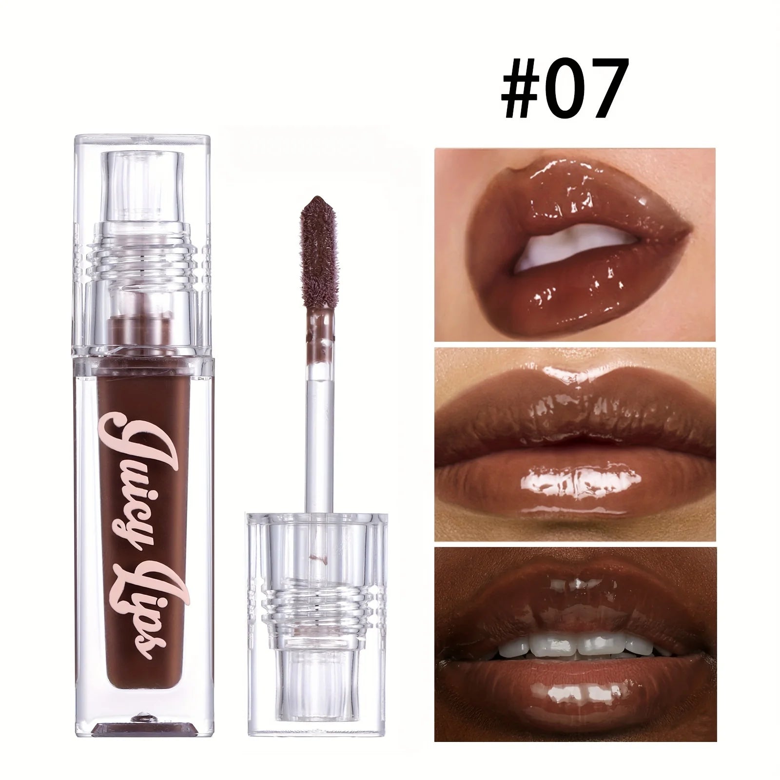 Hydrating Crystal Lip Oil - Plumping & Moisturizing Gloss Tinted