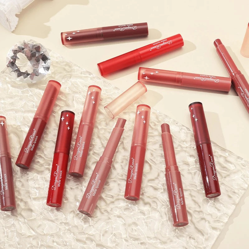 Velvet Matte Lipstick Pen Waterproof Not Easy To Fade Lip Blam Easy To Color Rotating Lipstick Pen Sexy Rich Color Lip Gloss