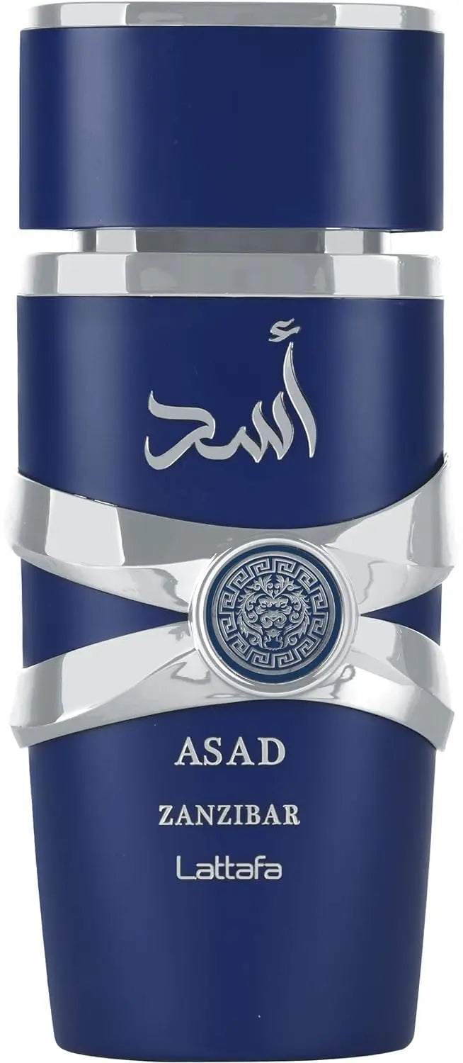 Lattafa Perfumes Asad Unisex Eau De Parfum Spray 3.4 Ounce Arabian Cologne Long Lasting Fragrance Natural Pheromone Persistence