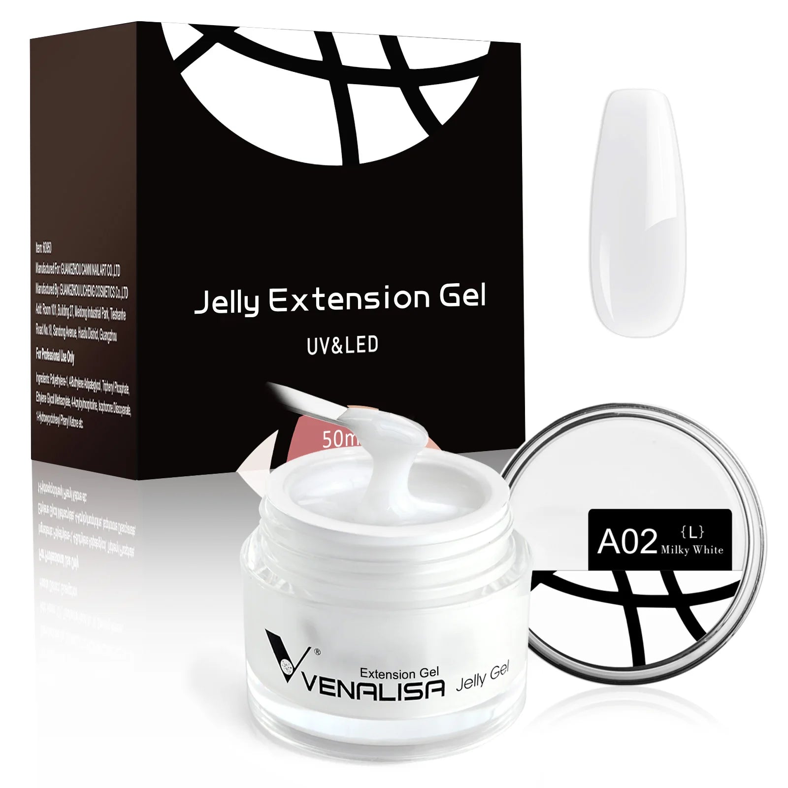 50ml VENALISA Builder UV Contruction Gel Jelly Gel Nude Skin Collection Nail Form Keep Nail C Arc Soak Off UV LED Camouflage Gel