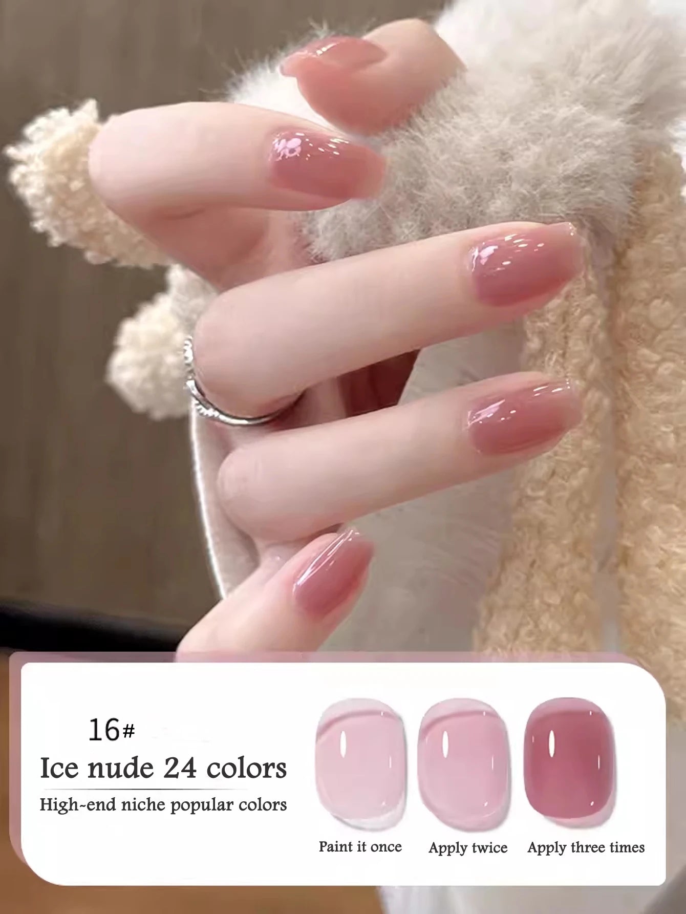 10ML 1-24PCS Milk White Jelly Gel Nail Polish Nail Art 2026 New Popular Nail Supplies UV LED Light Nails Black Red Nails