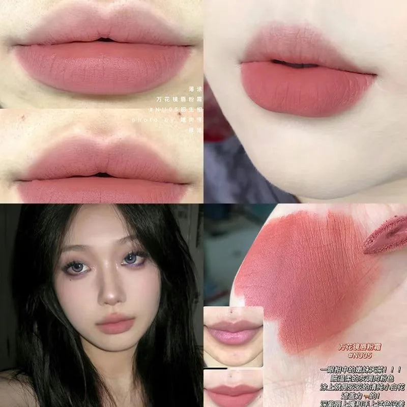 Kaleidos Velvet Matte Lip Stick Lip Cream Matte Finish Nude Colours Lip Tint Waterproof Lipgloss Long Lasting Vegan Makeup