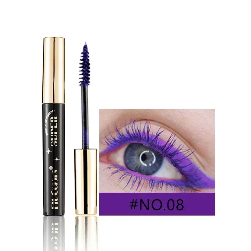5D Silk Fiber Waterproof Mascara - 14 Colors Thick Lengthening