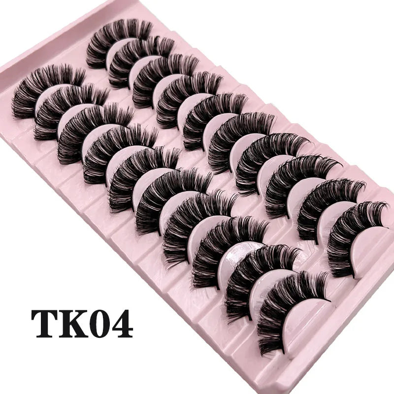 Russian Strip Lashes Makeup Lashes 25mm 3D Mink Volume Fluffy Natural False Eyelashes Thick Dramatic Mink Eyelashes Wholesale