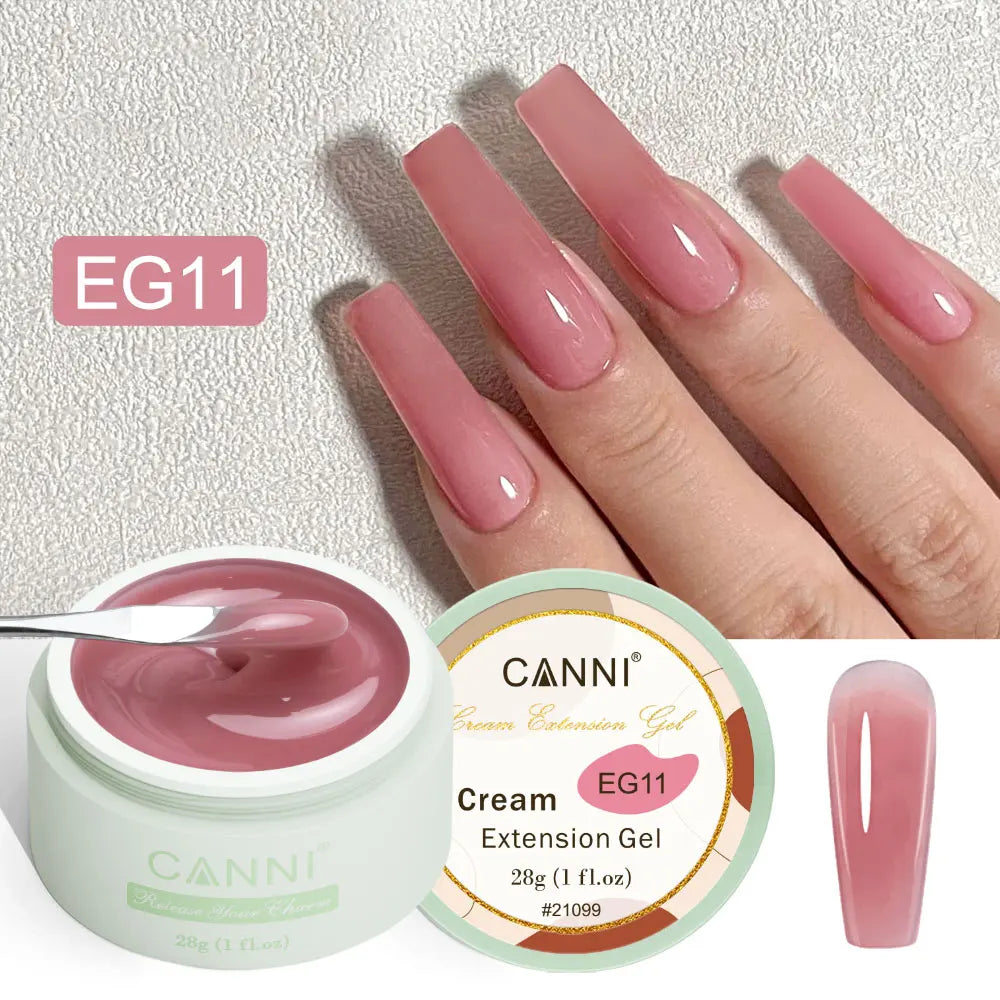 CANNI TPO FREE 28g Creamy Extension Gel 12 Colors French Jelly Nude UV LED Soak Off Jelly Nail Sculpture Extension Gel Lacquer