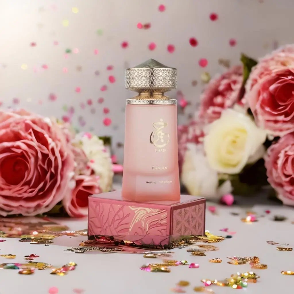 Paris Corner Khair Fusion Lychee 3.4 Fl Oz,Unisex Fruity Floral Perfume,Lychee Blackcurrant Red Apple Enchanting Aroma