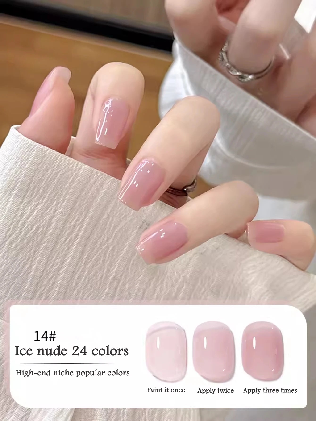 10ML 1-24PCS Milk White Jelly Gel Nail Polish Nail Art 2026 New Popular Nail Supplies UV LED Light Nails Black Red Nails