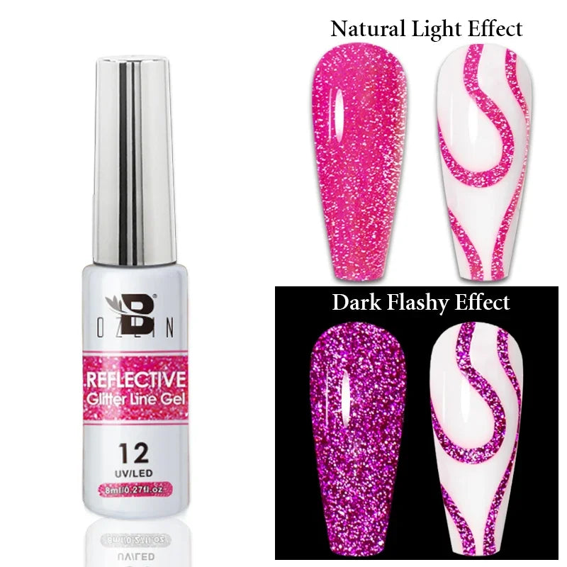 AWStorG 7.5ml Crimson Velvet Cat Eye Magnetic Gel Nail Polish Shiny Ruby Red Cat Eye Gel Soak Off UV Semi-Permanent Nail Art