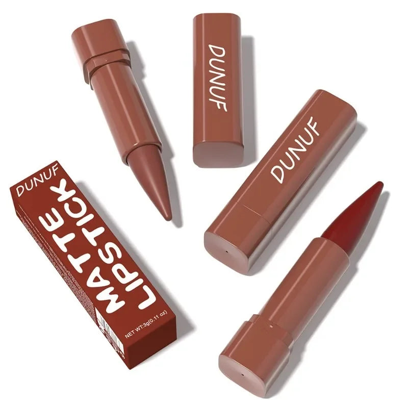 Nude Brown Lip Liner Pencil Velvet Matte Lipstick Lasting Waterproof Rendering Non-stick Cup Makeup Lips Liner Woman Cosmetics
