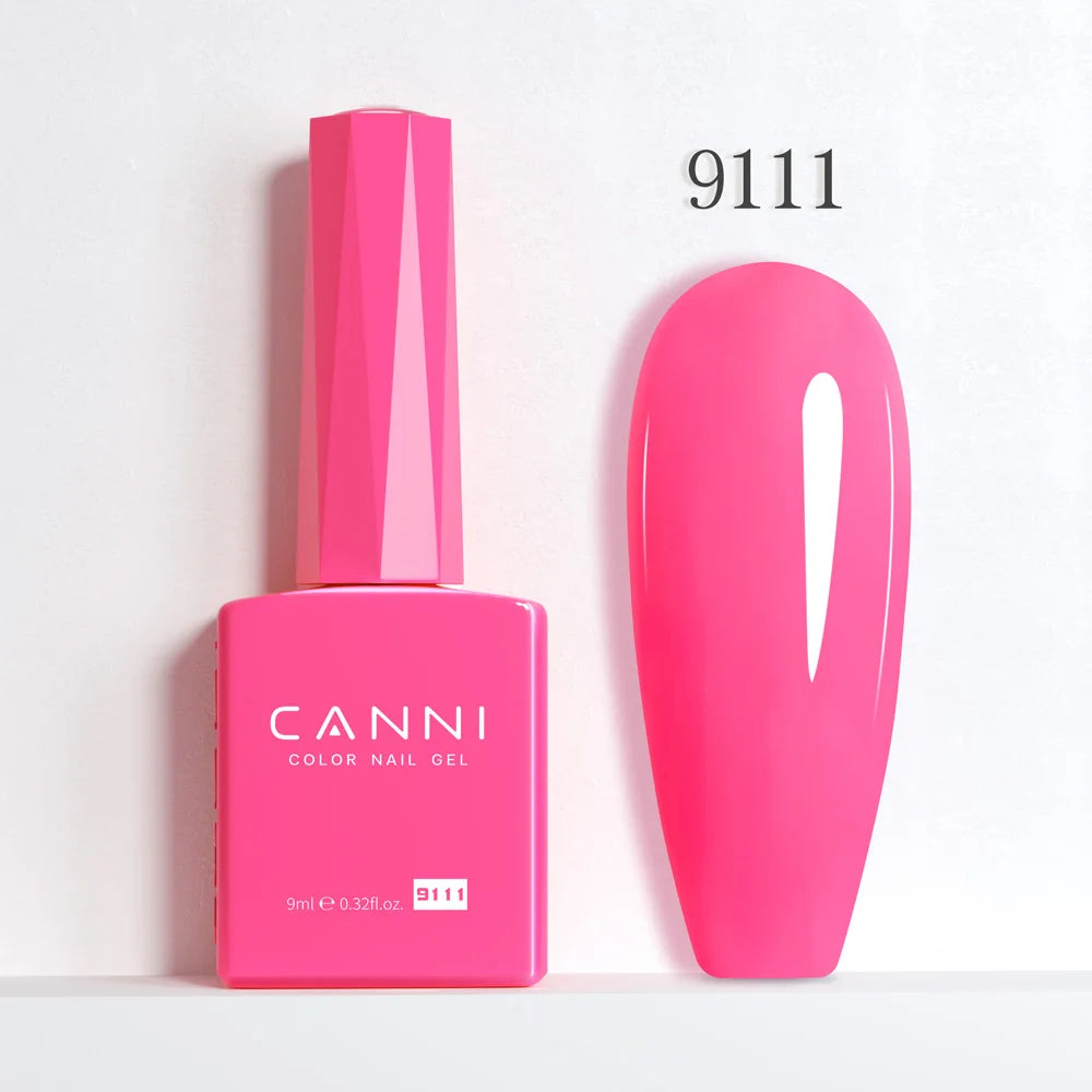 CANNI Hema Free Nail Gel Polish Fall Color Collection Semi Permanent Diamong Long Wear Top Coat Red Gorgeous JellyNude Color 9ml