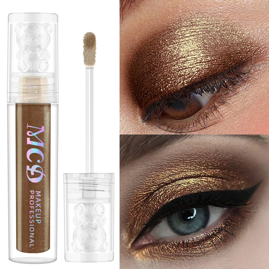 1pc Pearlescent Eyeshadow Pencil Stick Brown Eye Shadow Pen Makeup Glitter Shimmer 1pc Eye Pen Cosmetics  Waterproof without Smu