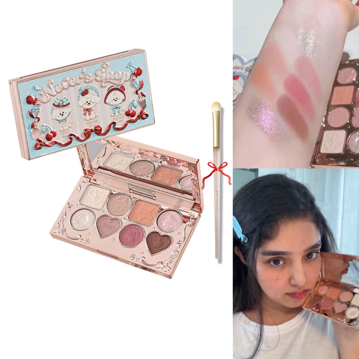Flower Knows Swan Ballet 6-Color Eyeshadow Palette