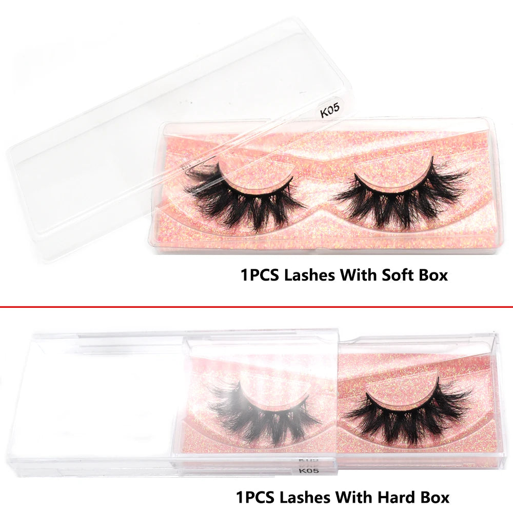 FOXESJI False Eyelashes 3D Mink Eye Lashes Strip Fluffy Dramatic Thick Cross Mink Eyelashes Soft Wispy Fake Eyelashes Extension