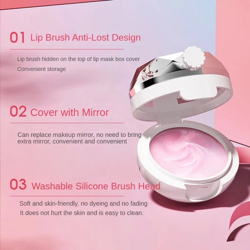 Lip Plumper Night Sleep Maintenance Moisturizing Lip Balm Flavor Nourish Relieve Dryness Reduce Fine Lines Protect Lip Care Mask