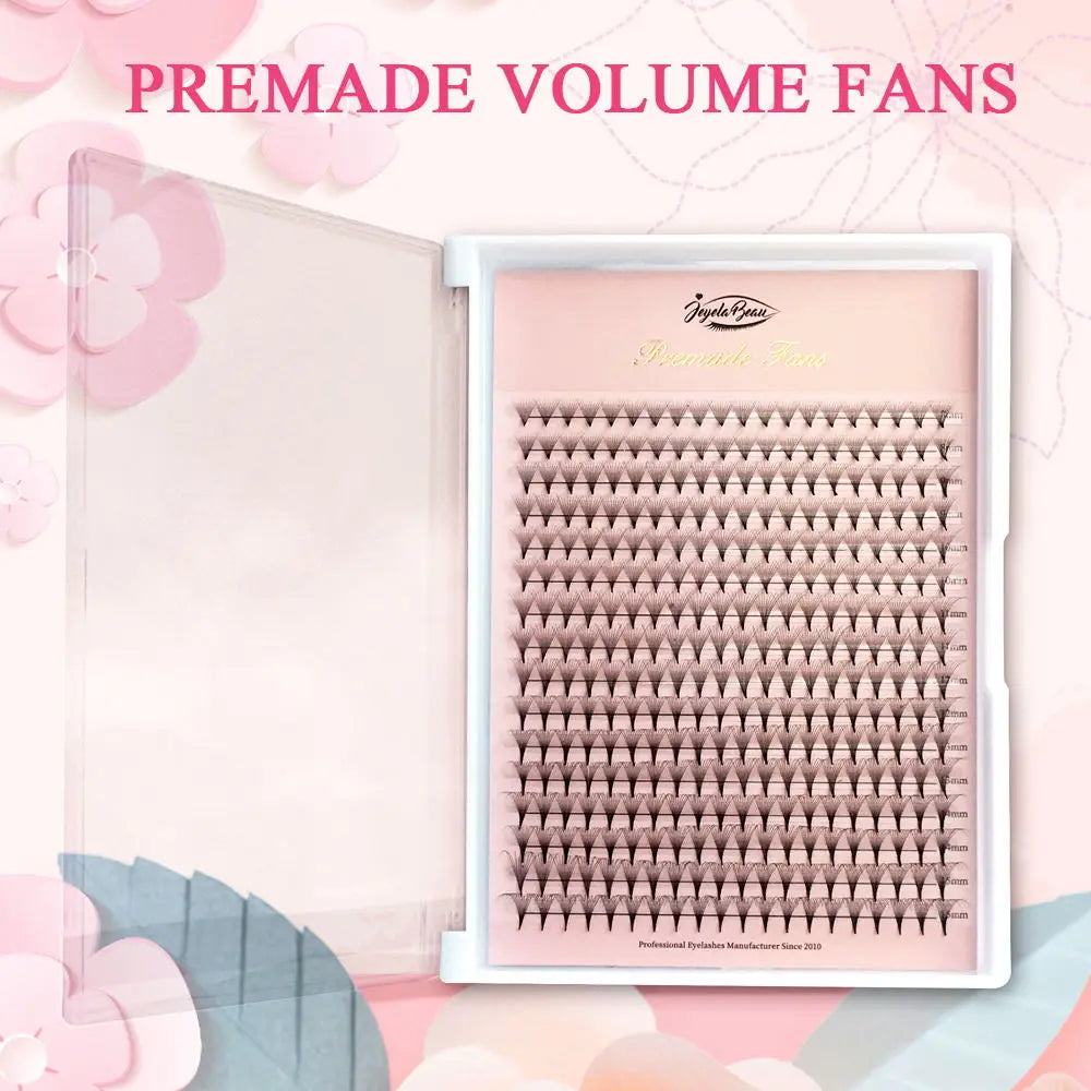 Goddess Premade Volume Fans 4D 5D 6D 7D 8D 10D 12D 14D 16D 20D Individual Lashes Extension Pointy Stem 320 Fans  Faux Mink