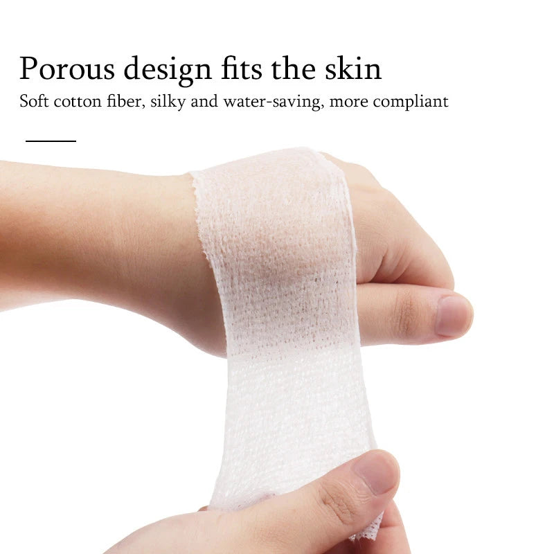 200PCS Wet Cotton Stretch Disposable Water Saving Cotton Pad Portable Makeup Removal Cotton Piece Breathable Facial Mask Paper