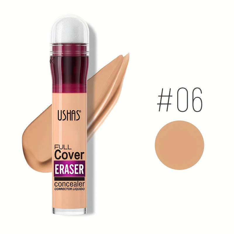New Sponge Head Concealer for Dark Circles Freckles Acne Pigmentation and Blemishes Long Lasting Moisturizing Liquid Foundation