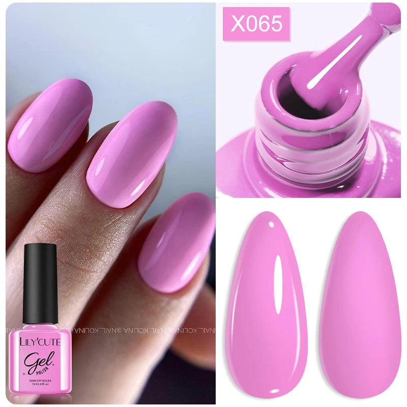 LILYCUTE 7ml Fruit Grape Purple Cat Magnetic Gel Nail Polish Vernis Semi Permanent Soak Off Colorful Gel Polish Nails Supplies