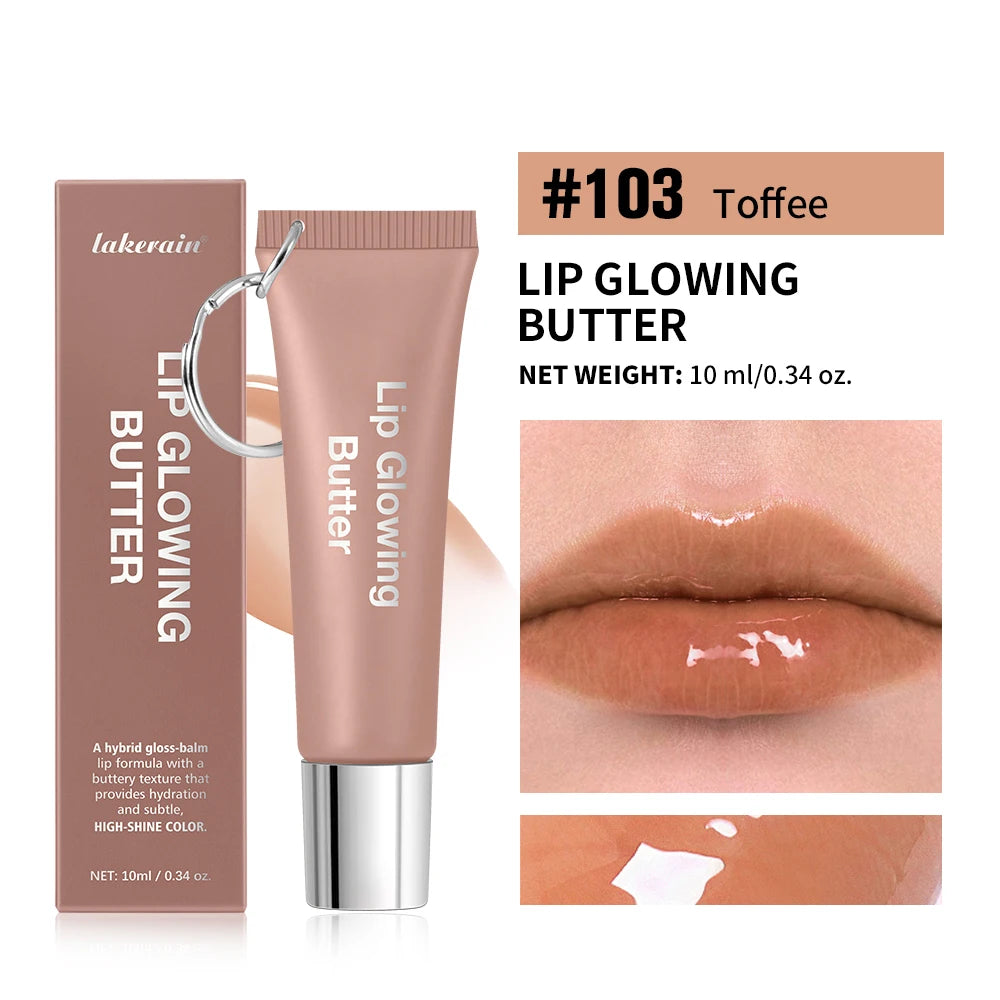 Lip Gloss Lip Oil Plumper Long Lasting Keychain Glowing Butter Moisturizing Pink Nourishing Makeup Care Hydrating Lipstick