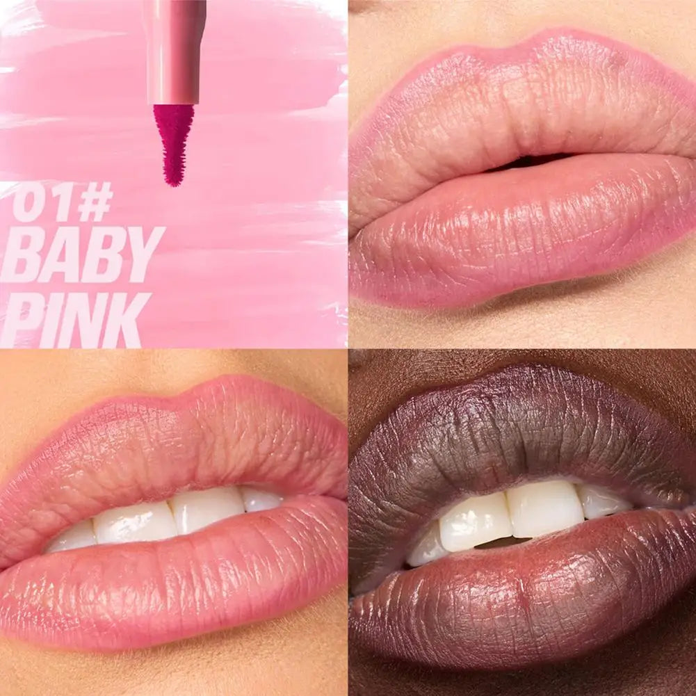 Waterproof Lipliner Pencil Matte Lip Liner Pen Outline Lip Shape High Color Rendering Moisturizing Long-Lasting Cosmetics