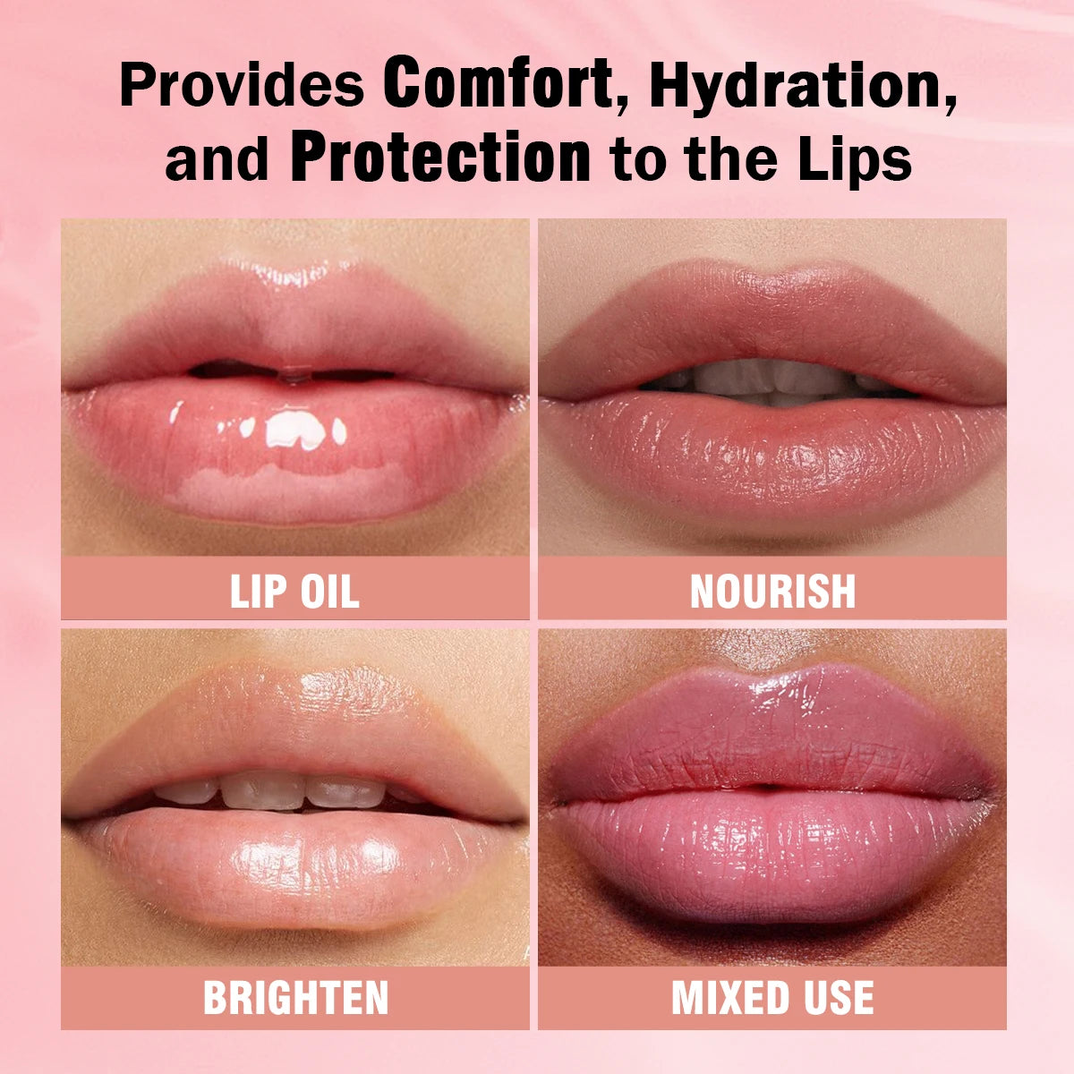 Moisturizing Water Lip Gloss Transparent Mirror Crystal Jelly Glass Lip Oil Plumping Lipgloss Makeup Lip Care Cosmetics