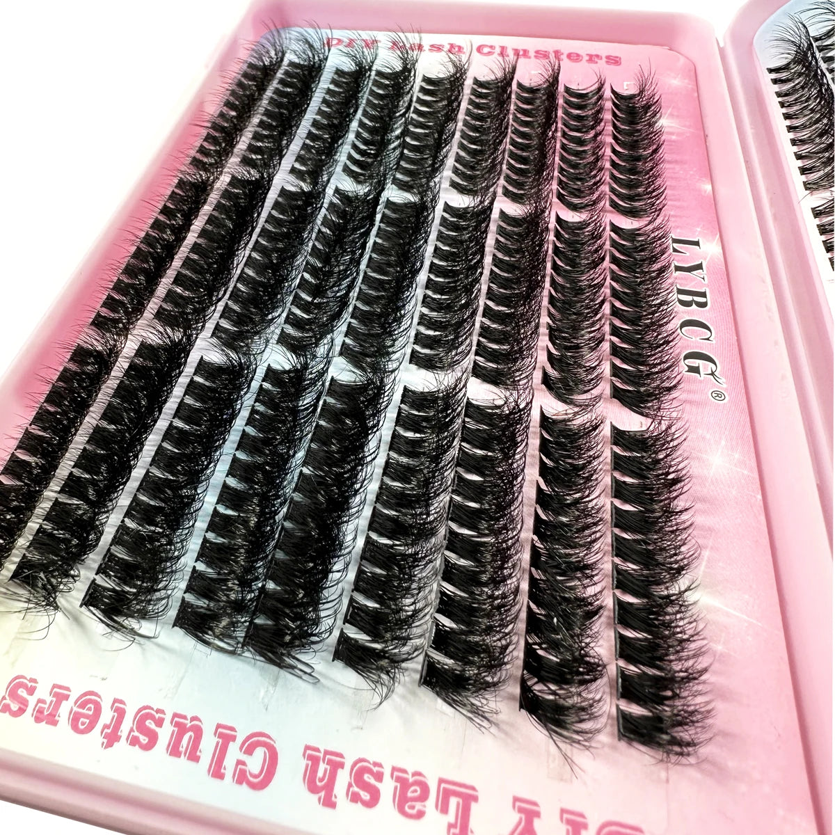 54Row 30D-100D 5D Fluffy Thick Lashes Clusters 9-16mmMix Wispy Individual Lashes Extensions Clusters DIY Makeup False Eyelashes