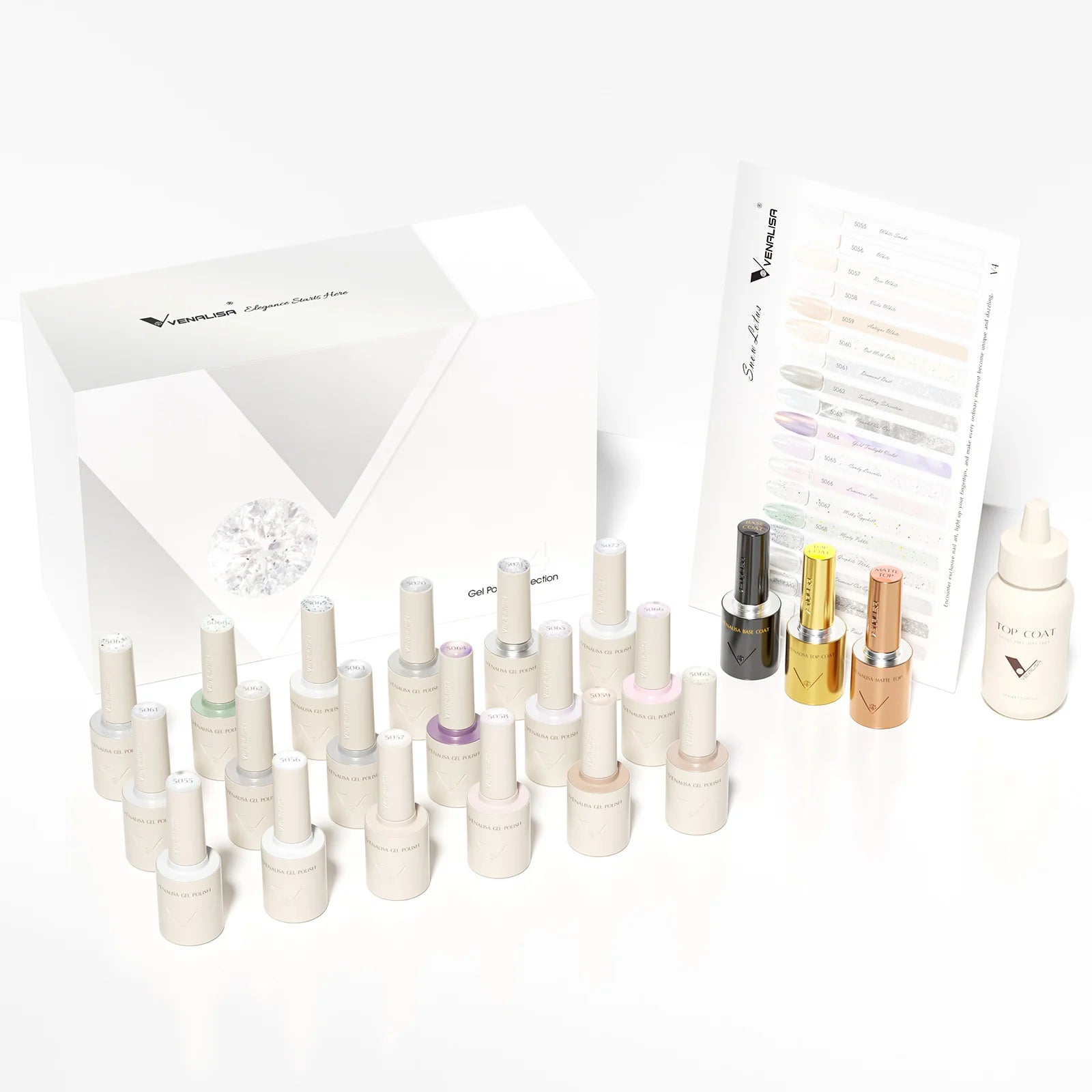 VENALISA VIP Kit 10ml Nail Gel Polish HEMA TPO FREE Gorgeous Colors Gel Pigment Professional Nail Art Long-lasting Gel Varnish