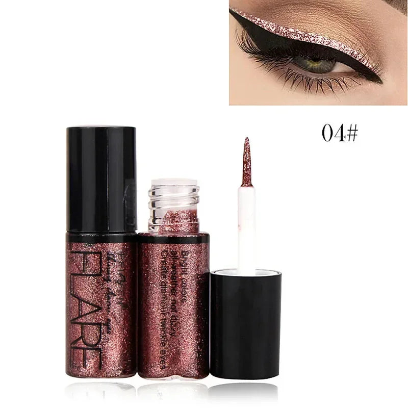 1pcs Big Double-headed seal eyeliner Waterproof and quick-drying black liquid eyeliner small lash glue pen Eye makeup cosmetic