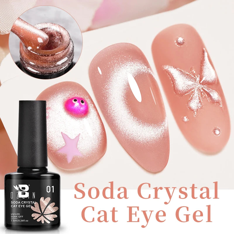AWStorG 7.5ml Crimson Velvet Cat Eye Magnetic Gel Nail Polish Shiny Ruby Red Cat Eye Gel Soak Off UV Semi-Permanent Nail Art