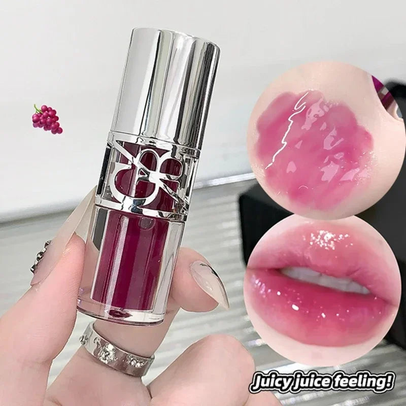 Clear Glass Shine Lip Gloss Mirror Watery Moisturize Plumper Long Lasting Lip Tint Juicy Lip Oil Gloss Stain Makeup