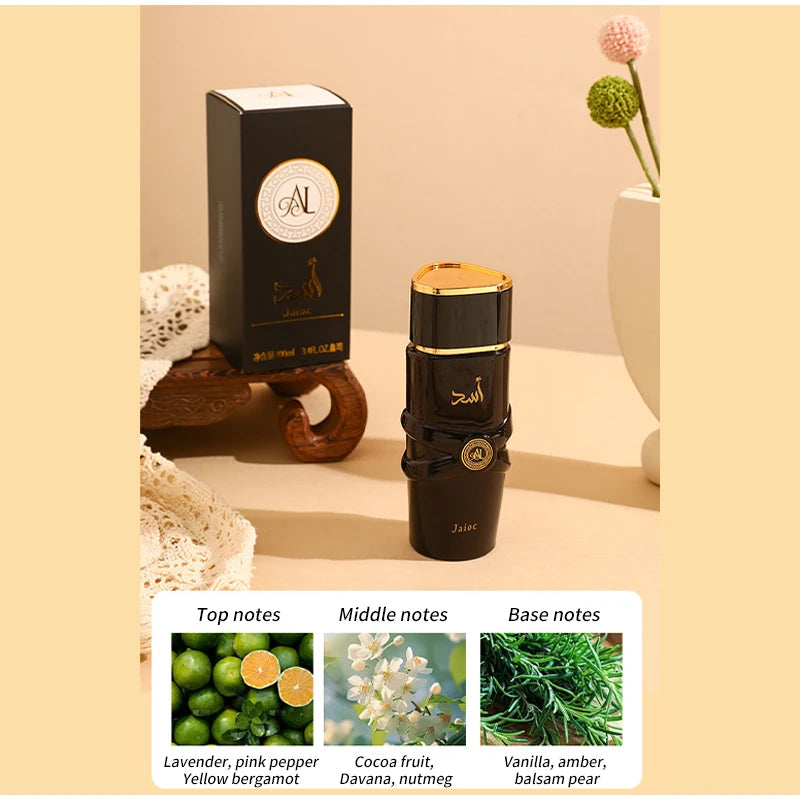 Luxury Arab Perfume,Unisex Eau De Parfum Spray,Flowers Fruits Notes Women Fragrance,Spicy Oriental Gourmand Scent,Musk Body Mist