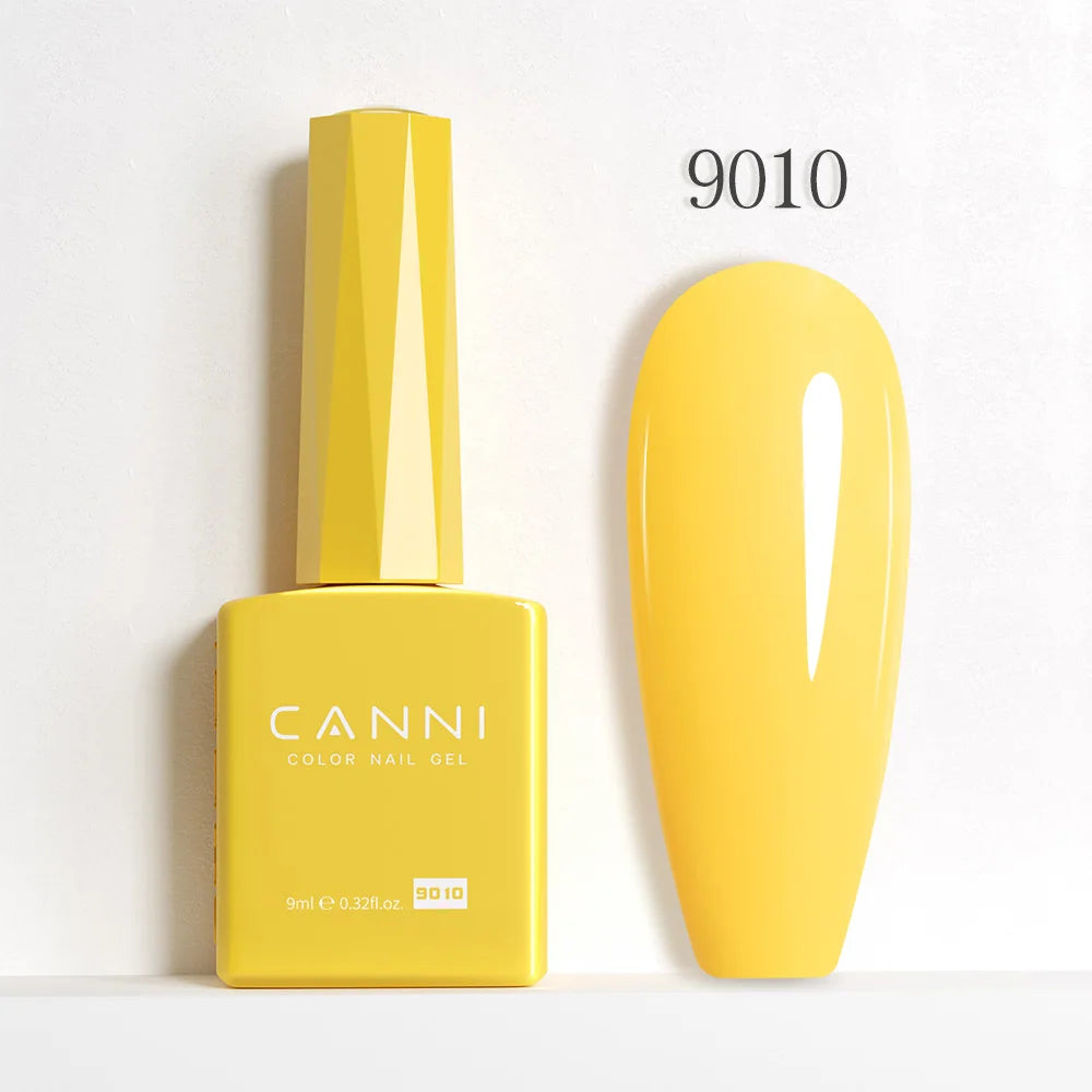 CANNI Hema Free Nail Gel Polish Fall Color Collection Semi Permanent Diamong Long Wear Top Coat Red Gorgeous JellyNude Color 9ml