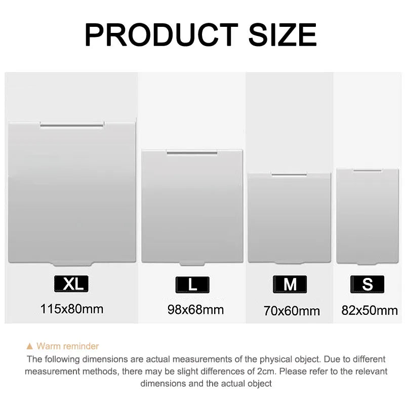 Aluminum Folding Portable Mirror Makeup Mirror Lash Mini Bag Pocket Portable Mirror Foldable Compact Cosmetics Tools HUAZJ12