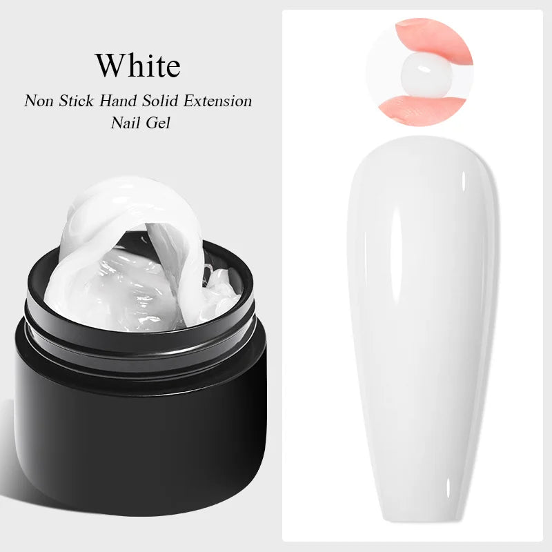 Milky White Nail Extension Gel Clear Nude Building UV Gel For Nails Finger Extensions Form Tips French Nails Manicure Nail Art