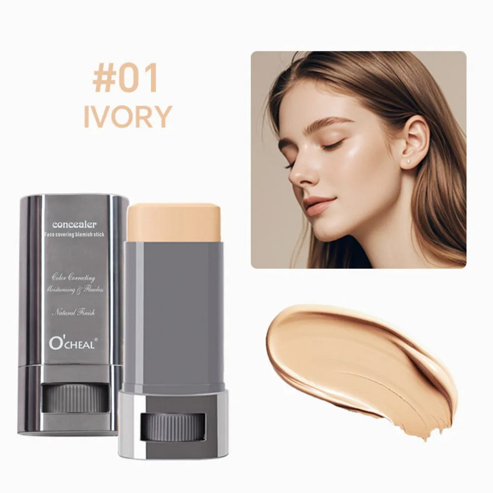 Stick Foundation Balm Serum Boosted Skin Tint Foundation Stick Smooth Plumper Hight Coverage Travel Bronze Foundation Stick Make