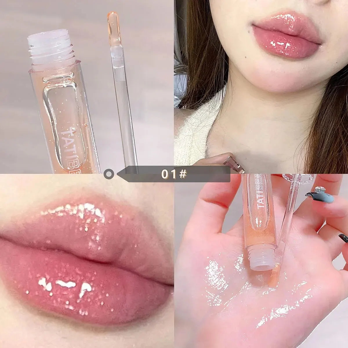 Uuny Transparent Moisturizing Lip Oil - Water Gloss Finish