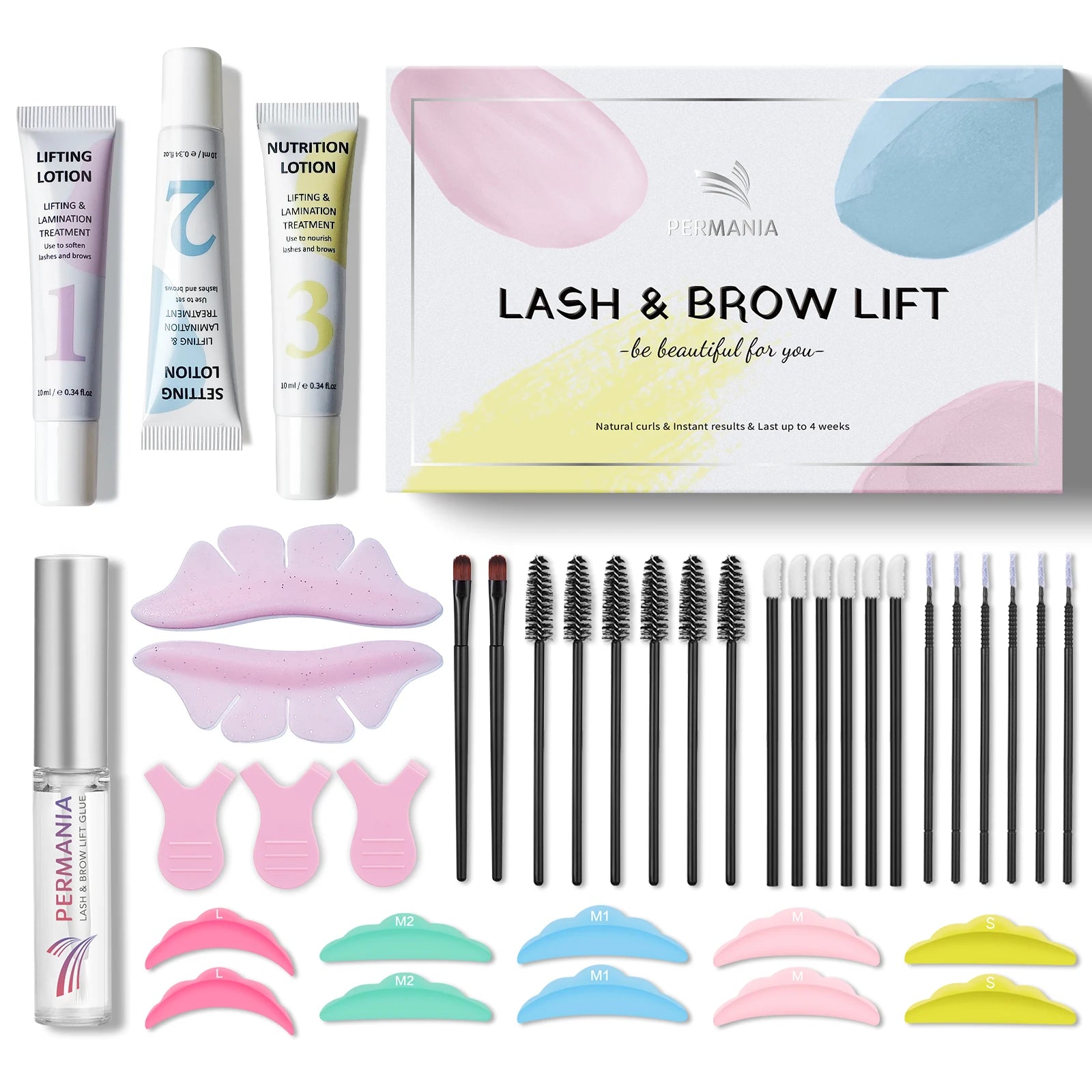 Permania Lash Lift and Brow Lamination Kit - Eyelash Perm Kit